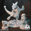 Kaijumon Mareep, Flaffy & Ampharos | Resin Miniatures | Pokémon Kaiju Fusion Collectibles