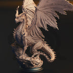 Sovram the Betrayed – Elder Black Dragon | Fantasy Monster Miniature | D&D Creature, Boss Enemy, Resin Model