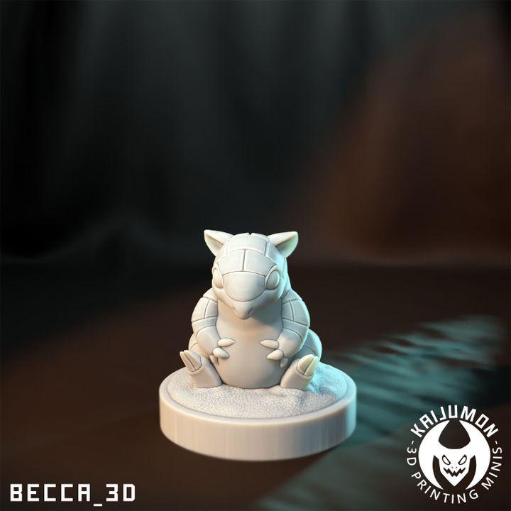 Kaijumon Sandshrew & Sandslash (Kanto and Alolan Forms)  | Resin Miniatures | Pokémon Kaiju Fusion Collectibles