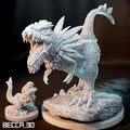 Kaijumon Tyrunt & Tyrantrum | Resin Miniatures | Pokémon Kaiju Fusion Collectibles