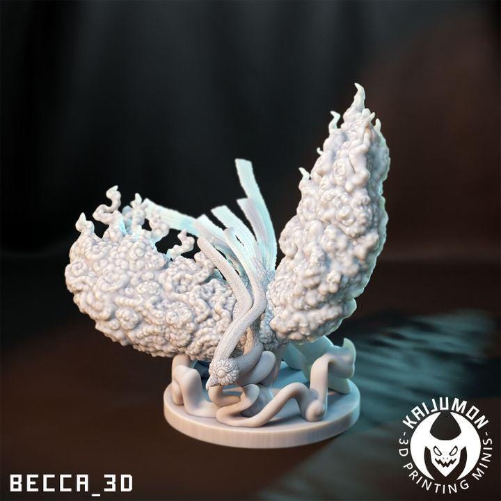 Kaijumon Swablu, Altaria & Mega Altaria | Resin Miniatures | Pokémon Kaiju Fusion Collectibles