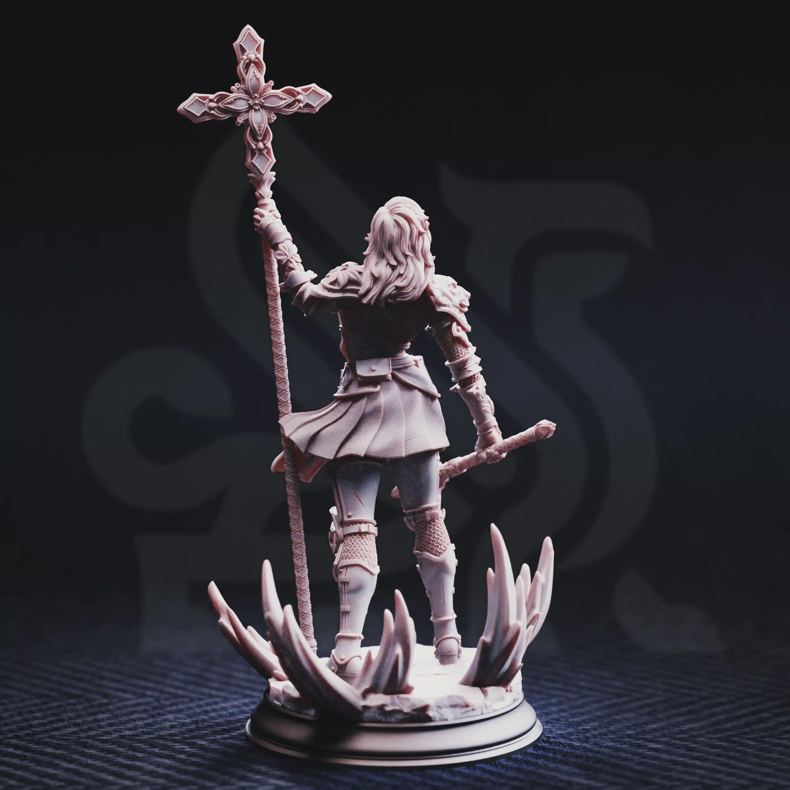 Sara Rosewood – Cleric of Cedhelieth | Fantasy D&D Miniature | Hero, Villain or NPC, Resin Model