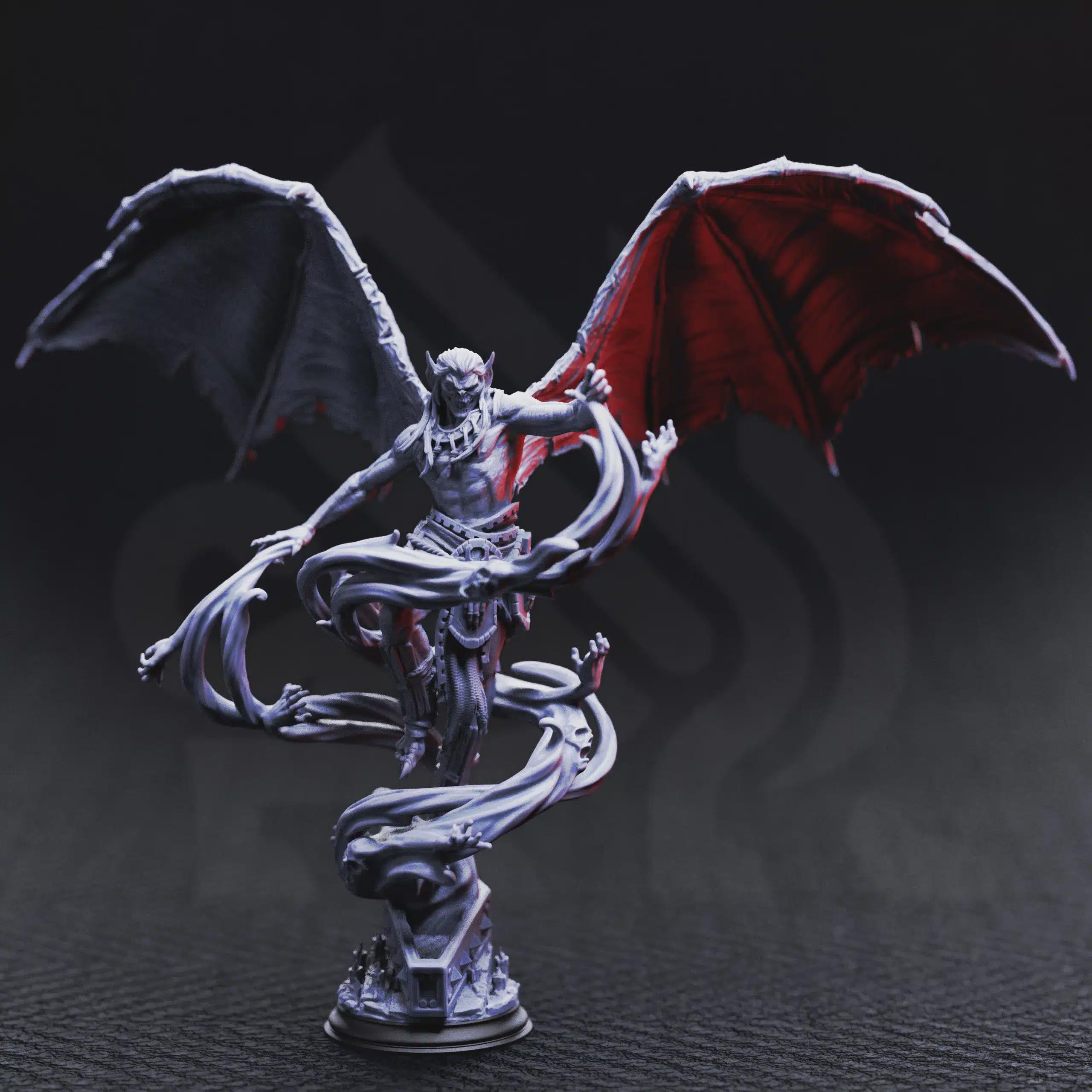 Theldranax the Ancient – Elder Vampire  | Fantasy D&D Miniature | Hero, Villain or NPC, Resin Model