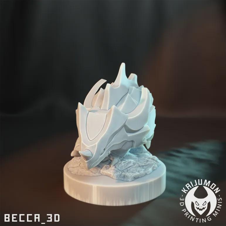 Kaijumon Rhyhorn, Rhydon & Rhyperior | Resin Miniatures | Pokémon Kaiju Fusion Collectibles