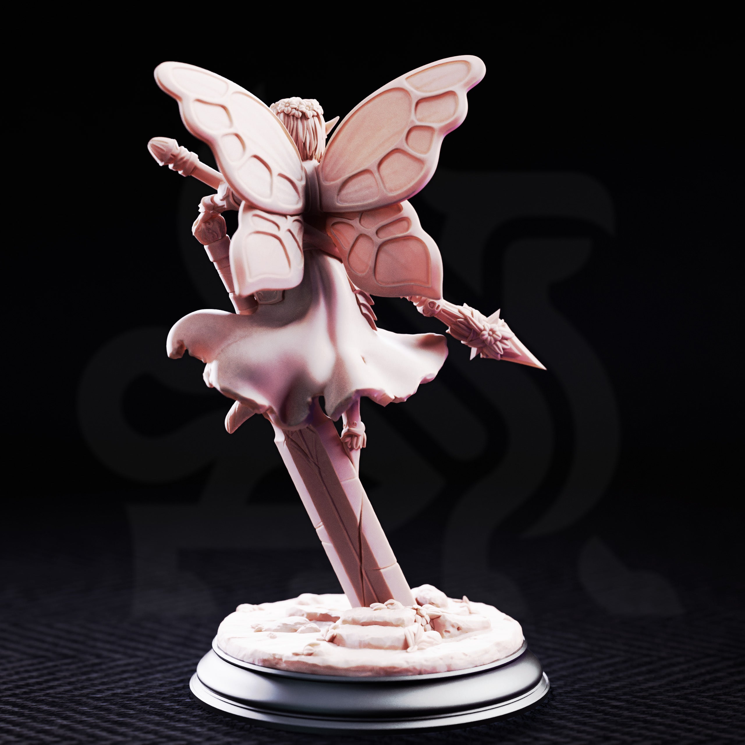 Battle Bell – Fairy Knight | Fantasy D&D Miniature | Hero, Villain or NPC, Resin Model