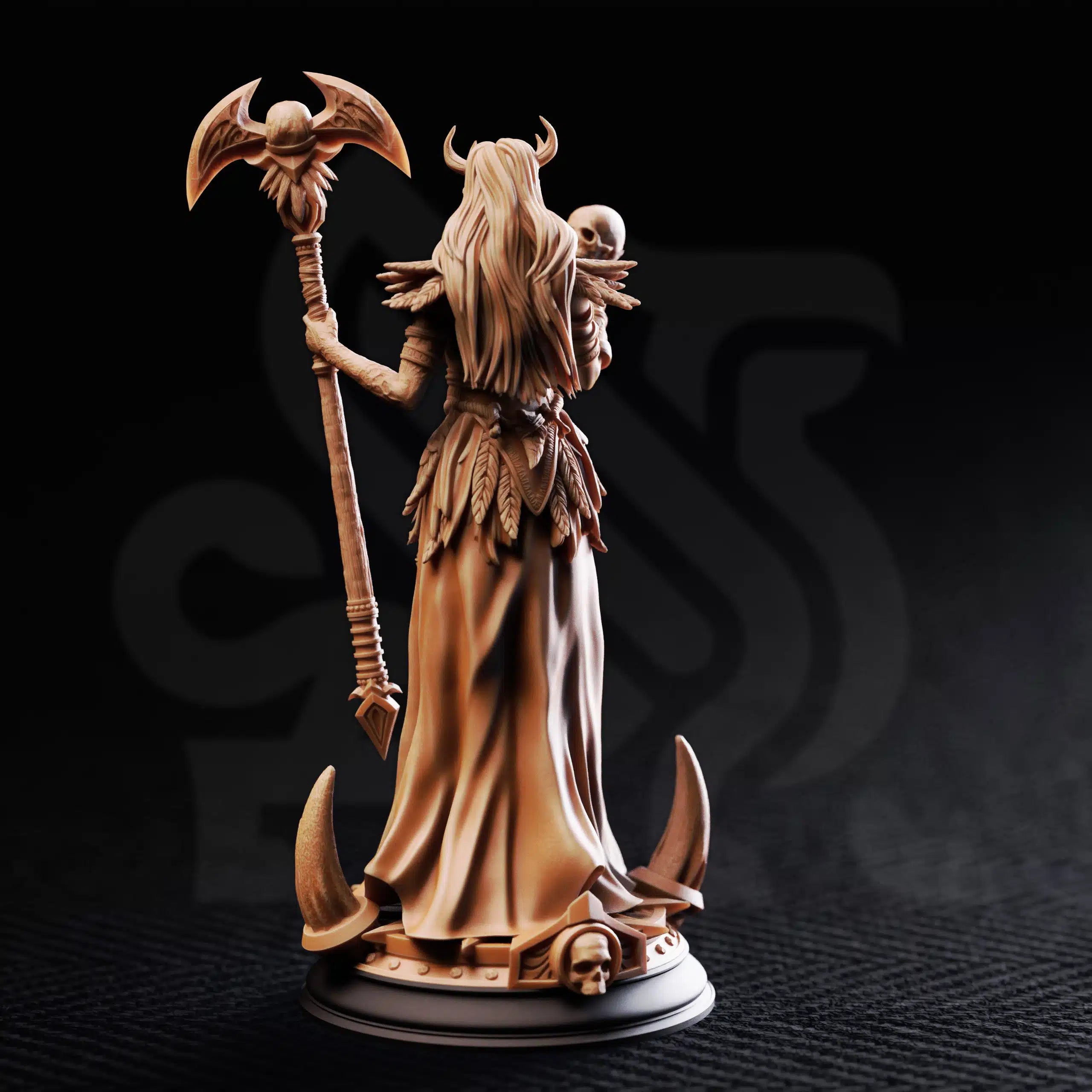 Hel – Maiden of Death  | Fantasy D&D Miniature | Hero, Villain or NPC, Resin Model