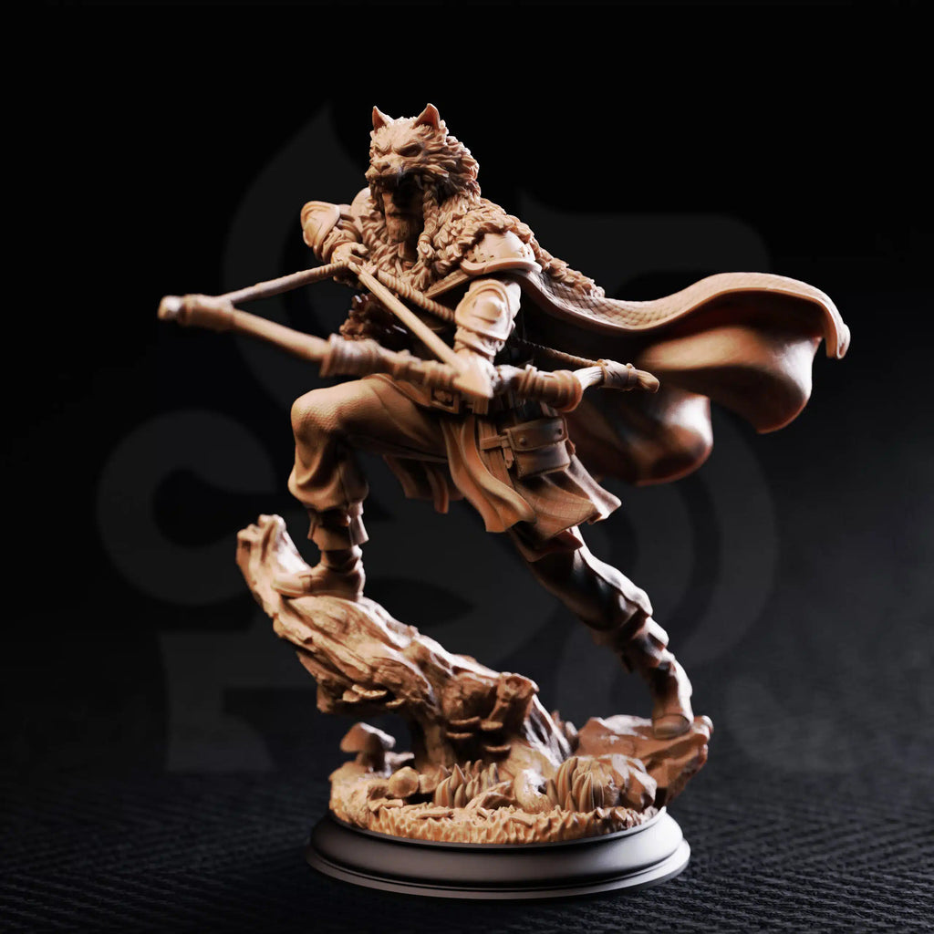 Vidarr Skallgrim – Nordic Hunter | Fantasy D&D Miniature | Resin Model