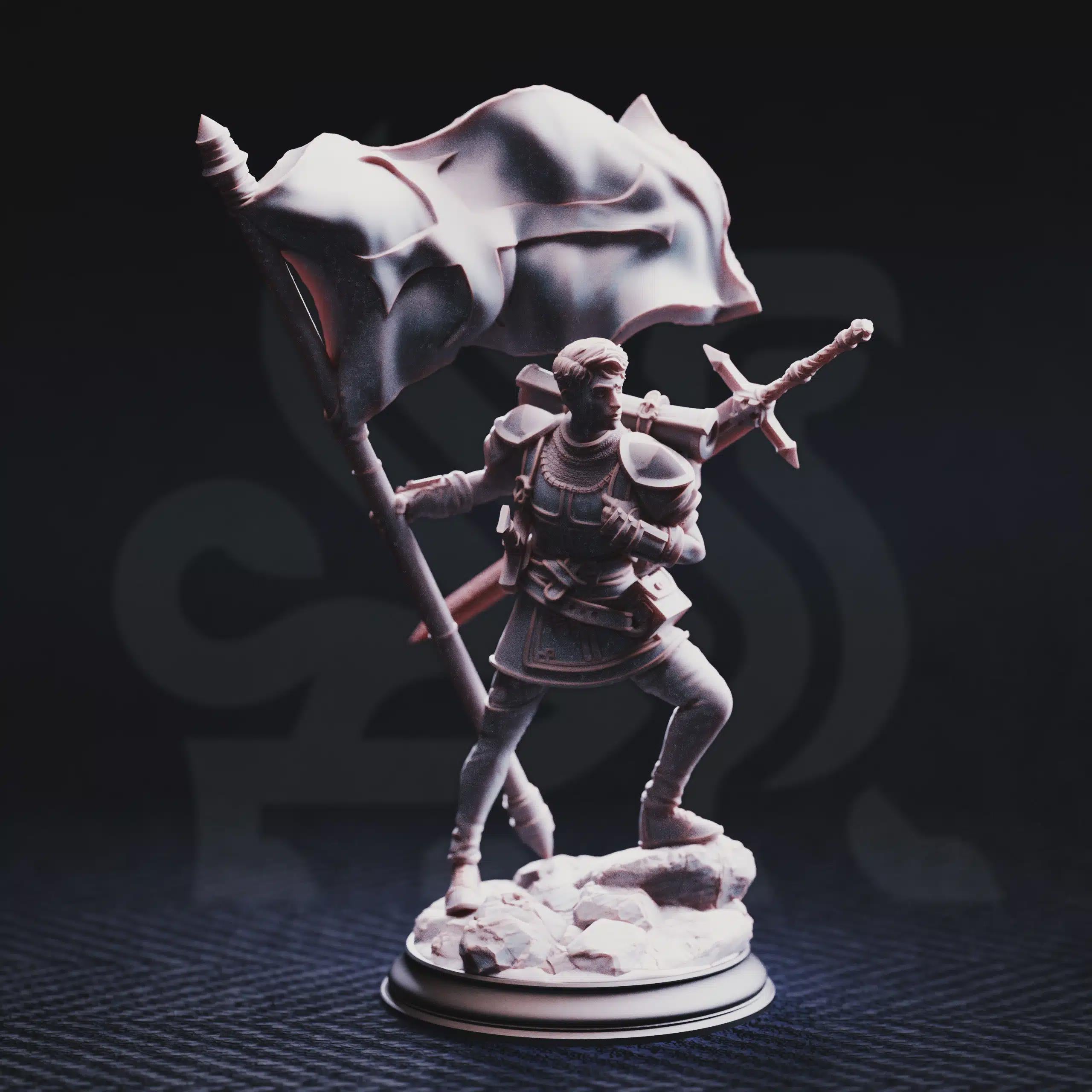 Lionel Donmeir – Squire of Justice | Fantasy D&D Miniature | Hero, Villain or NPC, Resin Model