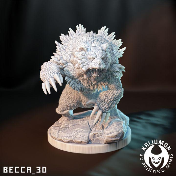 Kaijumon – Teddiursa, Ursaring, Bloodmoon & Luna Ursaring | Resin Miniatures | Pokémon Kaiju Fusion Collectibles