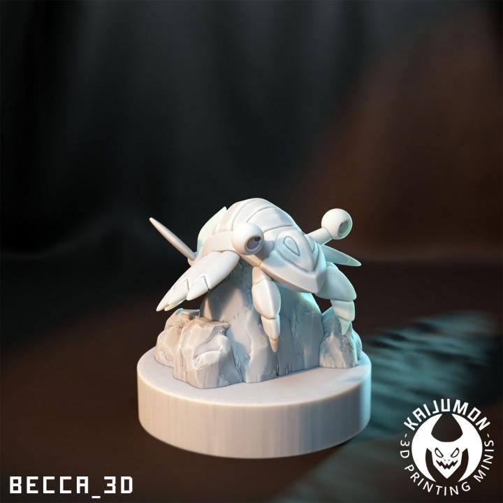 Kaijumon Anorith & Armaldo | Resin Miniatures | Pokémon Kaiju Fusion Collectibles