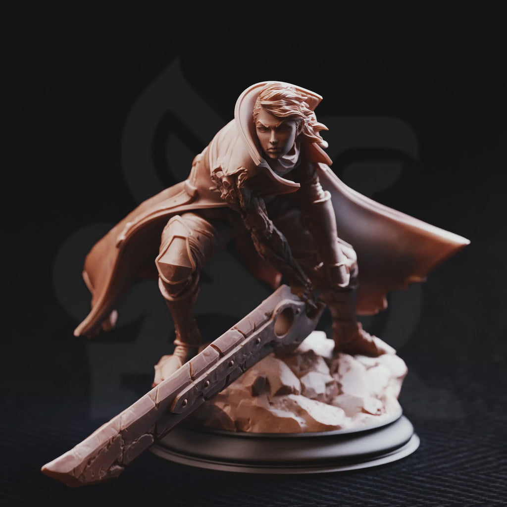 Firenzia Fireblood – Fire Elementalist Warrior | Fantasy D&D Miniature | Hero, Villain or NPC, Resin Model