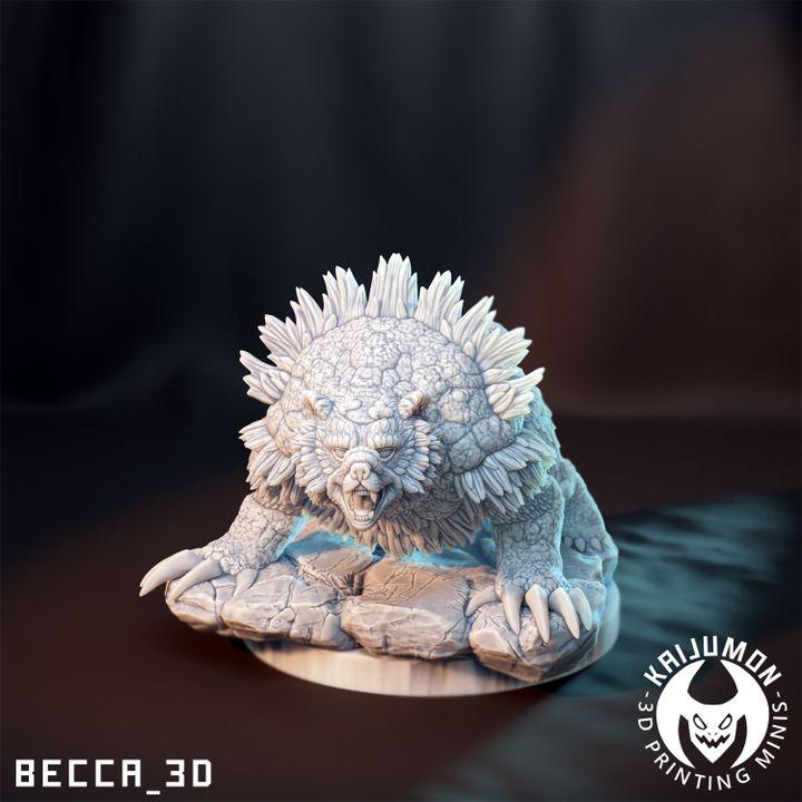 Kaijumon – Teddiursa, Ursaring, Bloodmoon & Luna Ursaring | Resin Miniatures | Pokémon Kaiju Fusion Collectibles