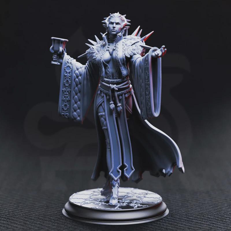 Baroness Noctra de Blanc | Fantasy D&D Miniature | Hero, Villain or NPC, Resin Model