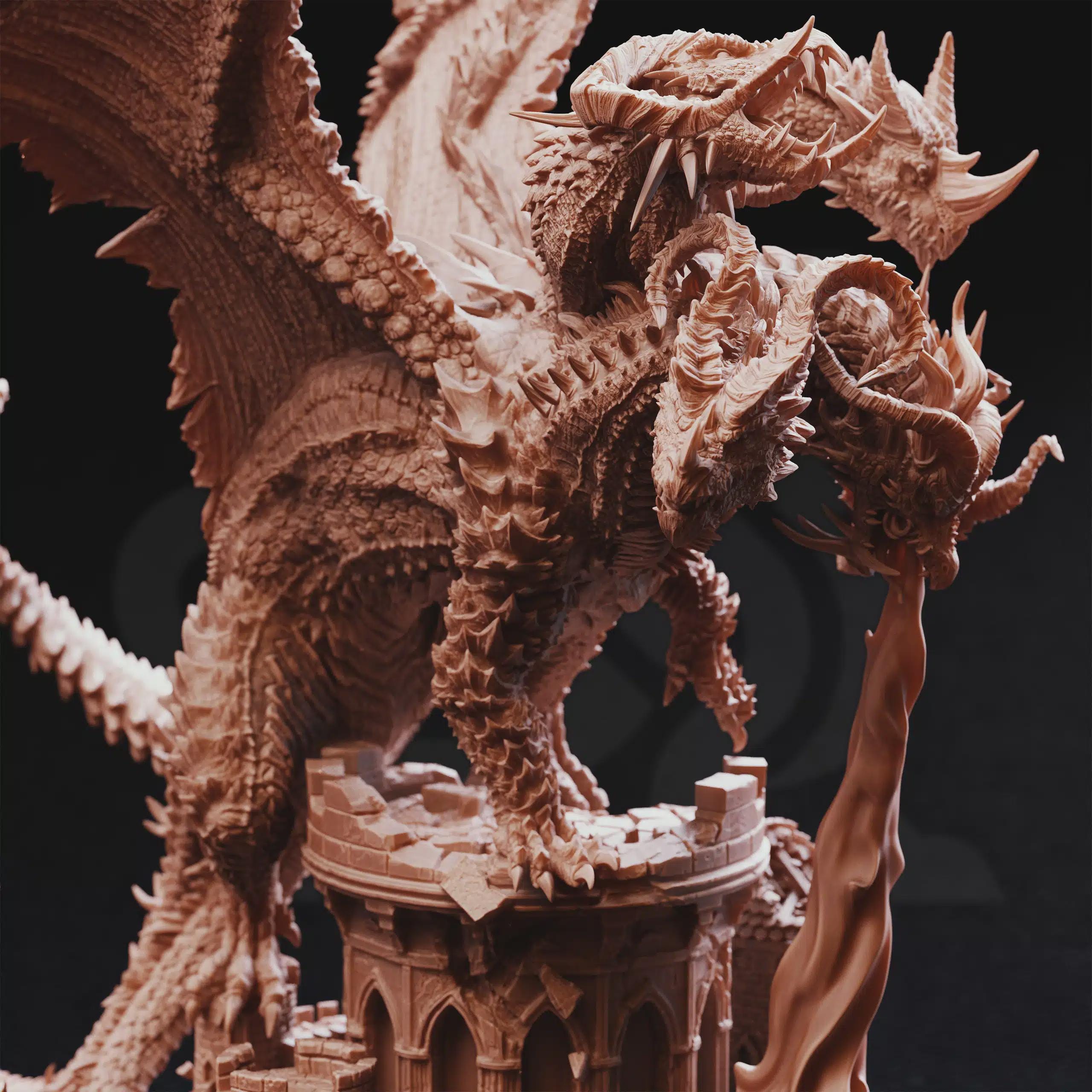 Pentelia – Mother of All Dragons | Fantasy Monster Miniature | D&D Creature, Boss Enemy, Resin Model