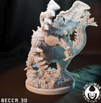 Kaijumon – Totodile, Croconaw, Feraligatr & Mega Feraligatr | 3D Resin Printed Figures