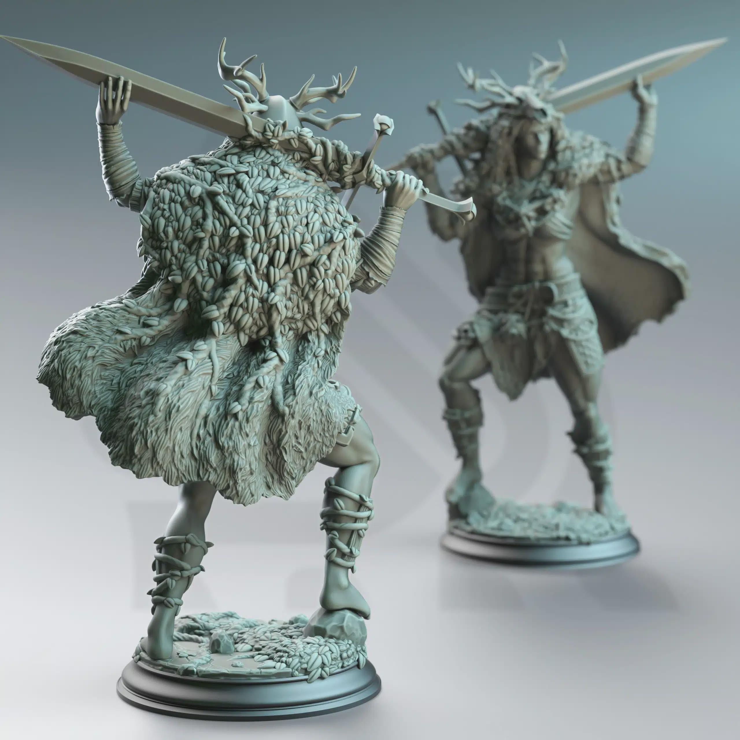Aram’ra – Nature’s Rage | Fantasy D&D Miniature | Hero, Villain or NPC, Resin Model