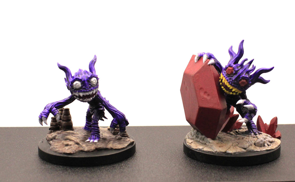 Kaijumon Sableye & Mega Sableye | Resin Miniatures | Pokémon Kaiju Fusion Collectibles