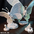 Kaijumon Caterpie, Metapod, Butterfree & Mega Butterfree | Resin Miniatures | Pokémon Kaiju Fusion Collectibles
