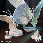 Kaijumon Caterpie, Metapod, Butterfree & Mega Butterfree | Resin Miniatures | Pokémon Kaiju Fusion Collectibles