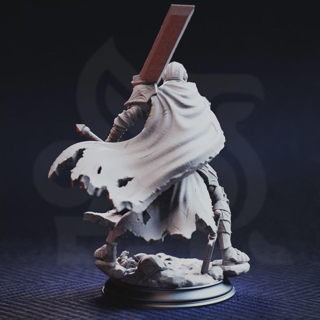 Valoris the Unscathed – Immortal Warrior | Fantasy D&D Miniature | Hero, Villain or NPC, Resin Model