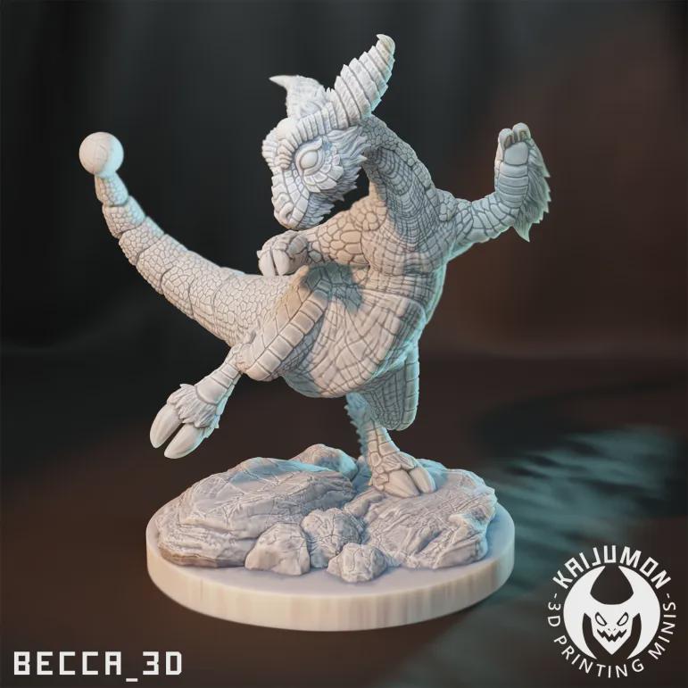 Kaijumon Mareep, Flaffy & Ampharos | Resin Miniatures | Pokémon Kaiju Fusion Collectibles