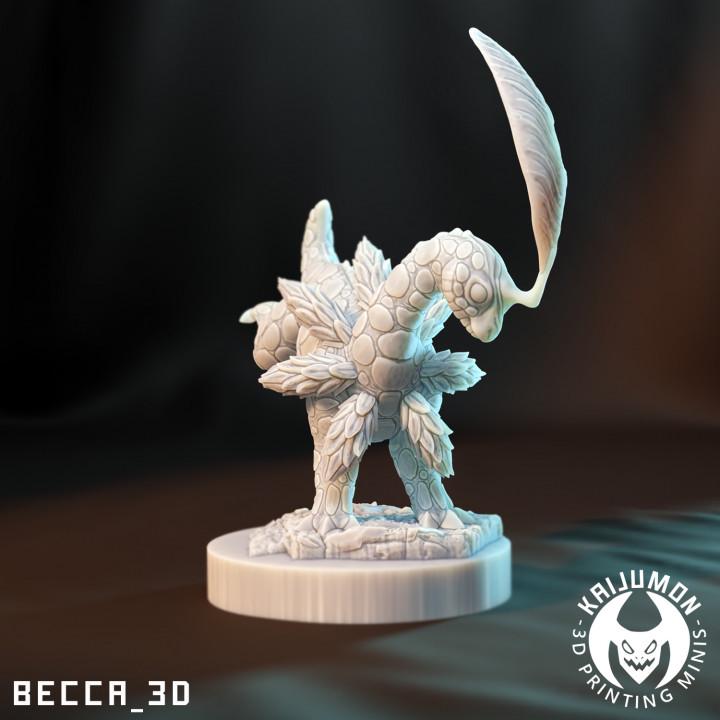 Kaijumon Chikorita, Bayleef, Meganium & Mega Meganium | Resin Miniatures | Pokémon Kaiju Fusion Collectibles
