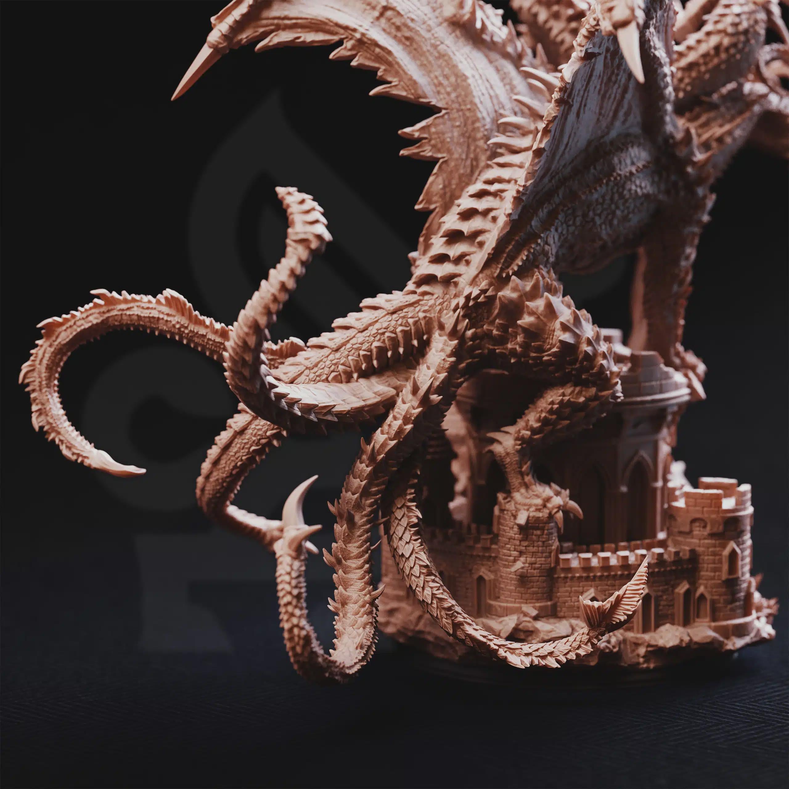 Pentelia – Mother of All Dragons | Fantasy Monster Miniature | D&D Creature, Boss Enemy, Resin Model