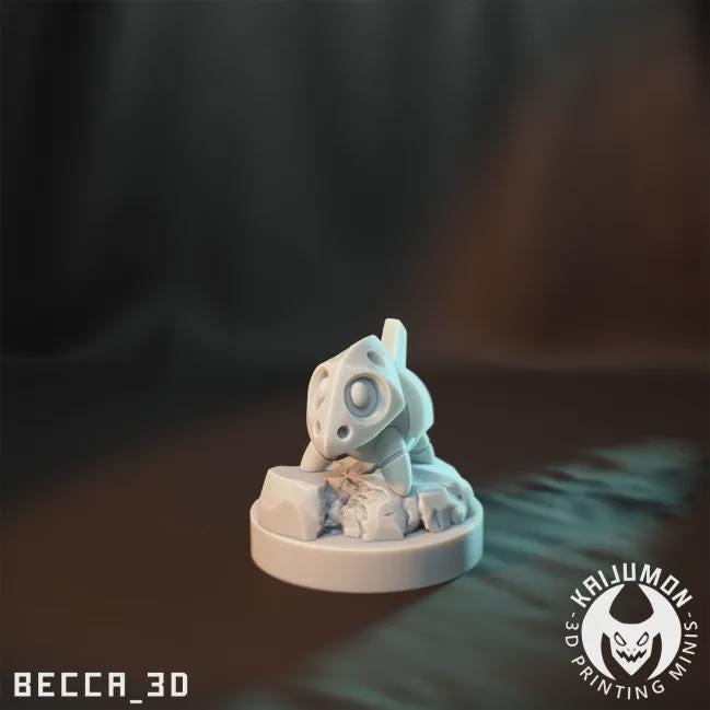 Kaijumon Aron, Lairon & Aggron | Resin Miniatures | Pokémon Kaiju Fusion Collectibles