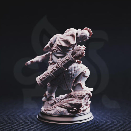 Achtum of the Meadow – Renmaeth Ranger | Fantasy D&D Miniature | Hero, Villain or NPC, Resin Model