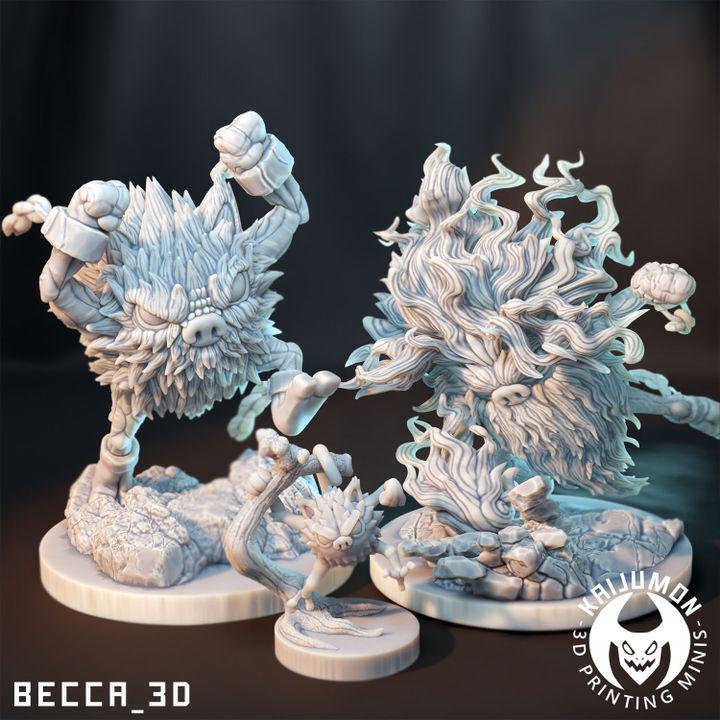 Kaijumon Mankey, Primeape & Annihilape | Resin Miniatures | Pokémon Kaiju Fusion Collectibles