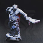 Gunthrak Destraz – Half-Orc Vampire Chef | Fantasy D&D Miniature | Hero, Villain or NPC, Resin Model