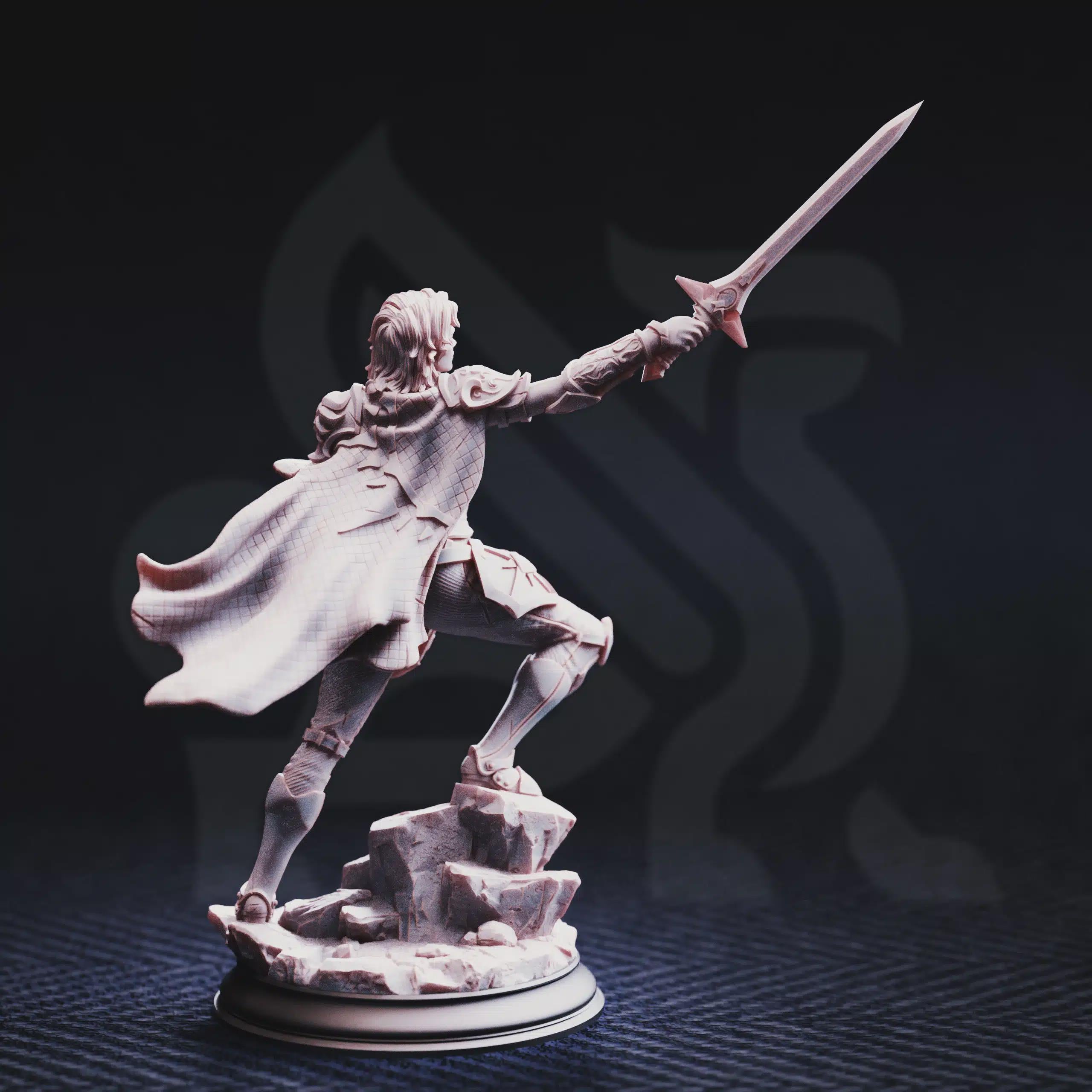 Hitalia – Paladin of Glanion | Fantasy D&D Miniature | Hero, Villain or NPC, Resin Model