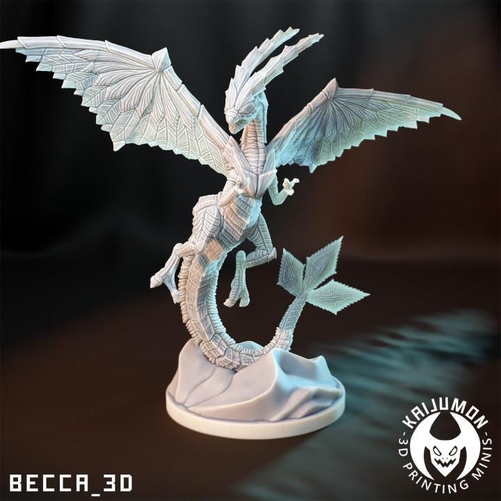 Kaijumon Trapinch, Vibrava & Flygon | Resin Miniatures | Pokémon Kaiju Fusion Collectibles