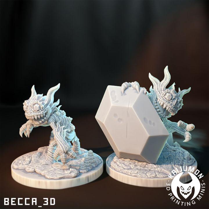 Kaijumon Sableye & Mega Sableye | Resin Miniatures | Pokémon Kaiju Fusion Collectibles