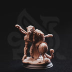 Bri’zani – Lionfolk Tracker | Fantasy D&D Miniature | Hero, Villain or NPC, Resin Model