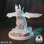 Kaijumon Piplup, Prinplup & Empoleon | Resin Miniatures | Pokémon Kaiju Fusion Collectibles