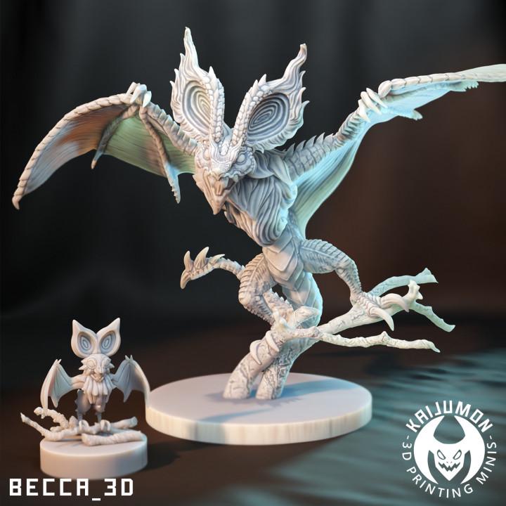 Kaijumon Noibat & Noivern | Resin Miniatures | Pokémon Kaiju Fusion Collectibles