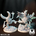 Kaijumon Pinsir & Mega Pinsir | 3D Resin Printed Figures | Unpainted Miniatures for Painting, Display, or TTRPG