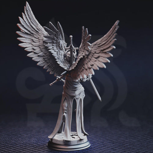 Caerian the Inevitable – Angel of Death | Fantasy D&D Miniature | Hero, Villain or NPC, Resin Model