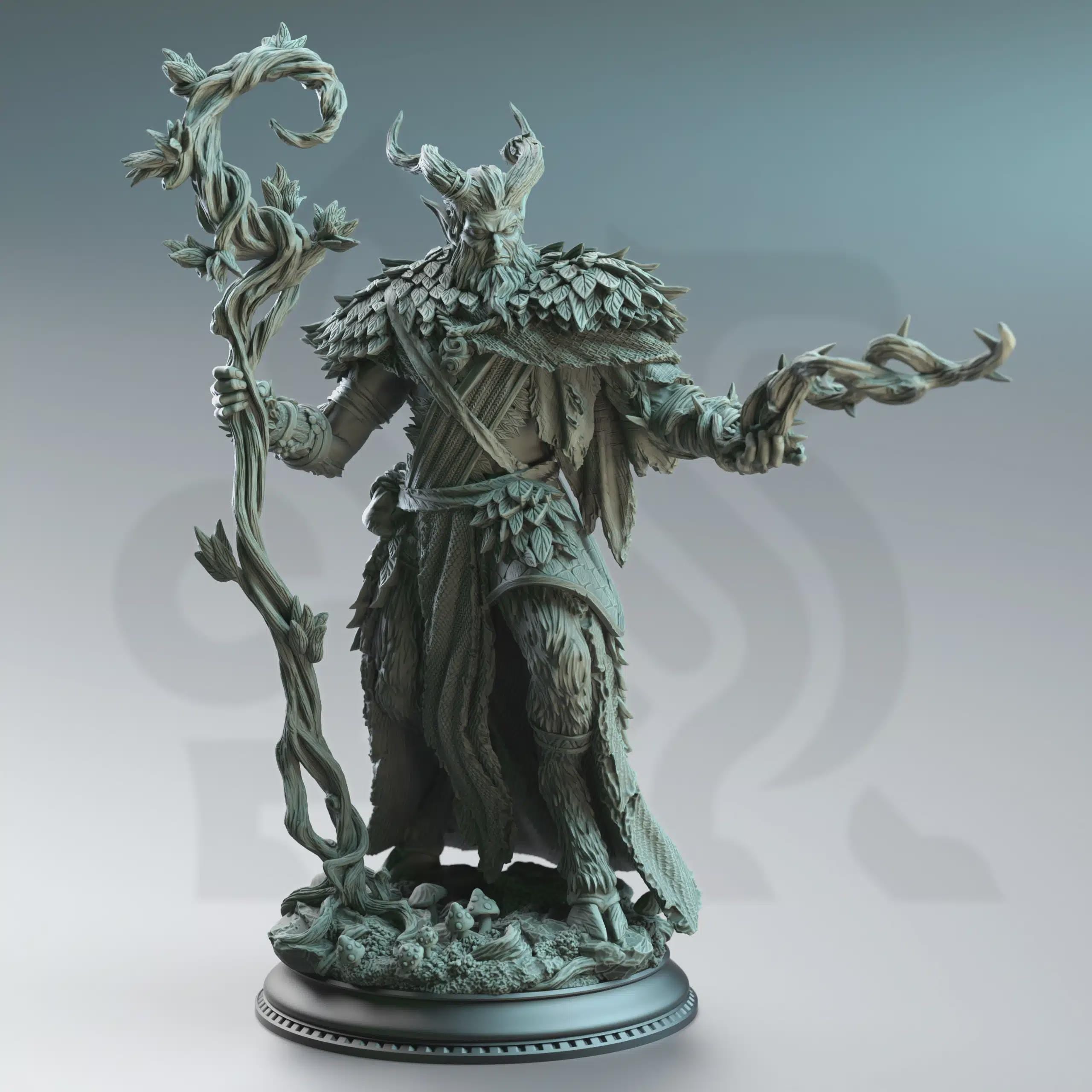 Old Barkhorn – Satyr Druid | Fantasy D&D Miniature | Hero, Villain or NPC, Resin Model