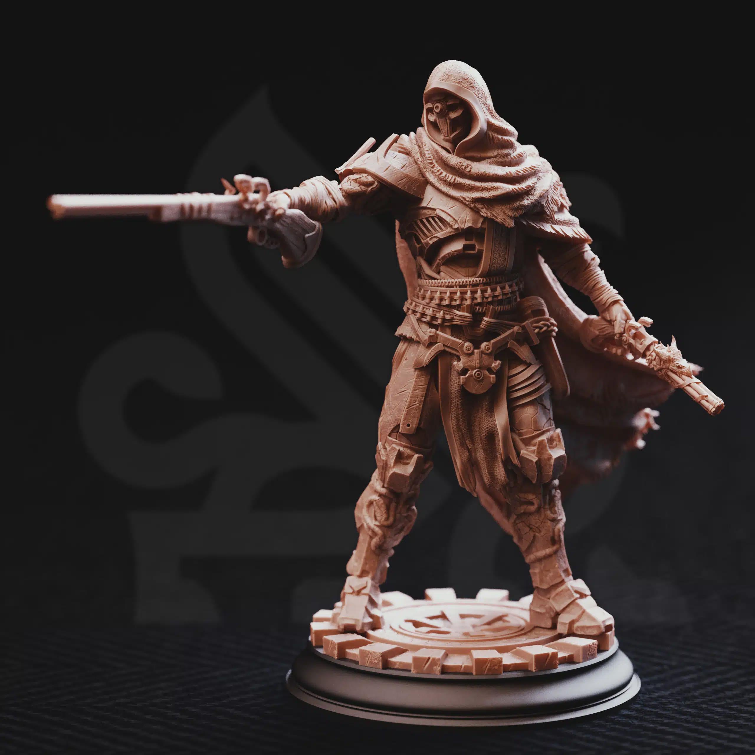 Big Iron – Soulforged Hunter | Fantasy D&D Miniature | Hero, Villain or NPC, Resin Model