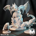 Kaijumon Charmander, Charmeleon, Charizard, GMAX Charizard & Mega Y/X Charizard | Resin Miniatures | Pokémon Kaiju Fusion Collectibles