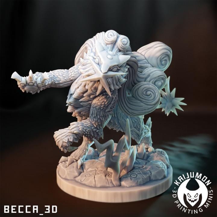 Kaijumon Raikou | Resin Miniatures | Pokémon Kaiju Fusion Collectibles