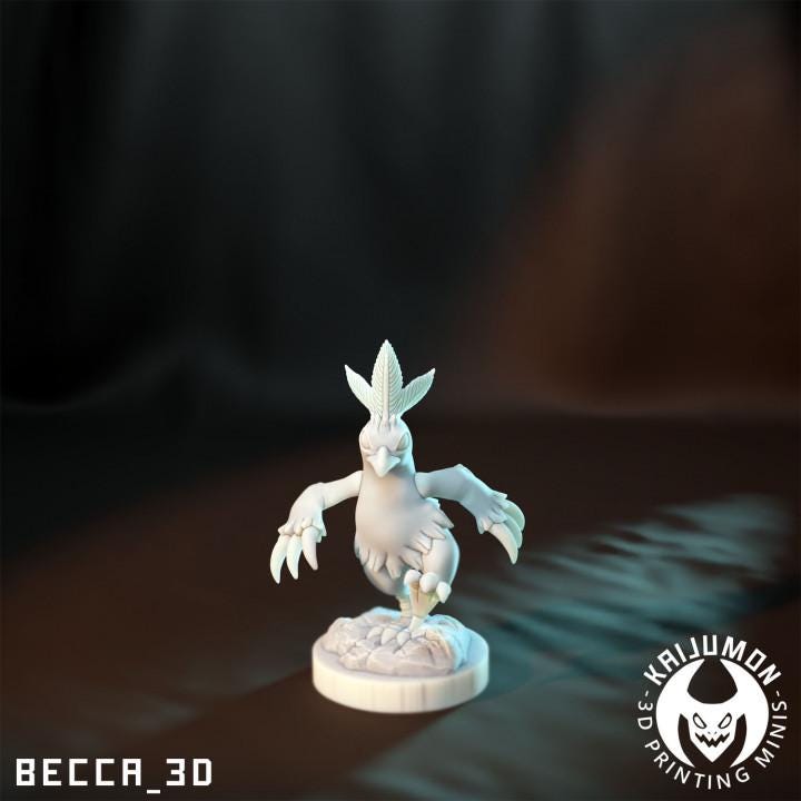 Kaijumon Torchic, Combusken, Blaziken & Mega Blaziken | Resin Miniatures | Pokémon Kaiju Fusion Collectibles