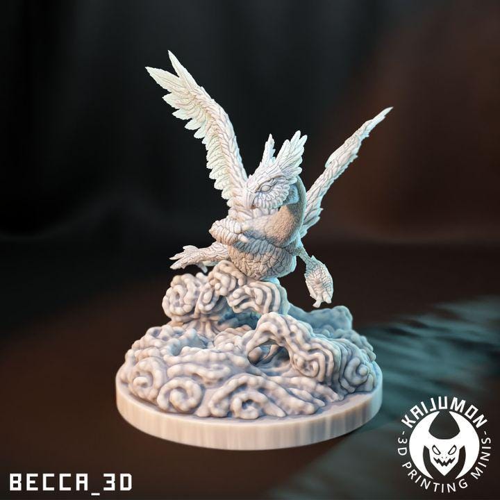 Kaijumon Latios & Latias | Resin Miniatures | Pokémon Kaiju Fusion Collectibles