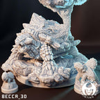 Kaijumon – Turtwig, Grotle & Torterra | Resin Miniatures | Pokémon Kaiju Fusion Collectibles