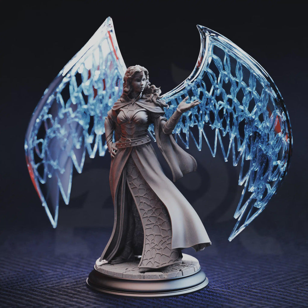 Vitria – Prismatic Angel | Fantasy D&D Miniature | Hero, Villain or NPC, Resin Model