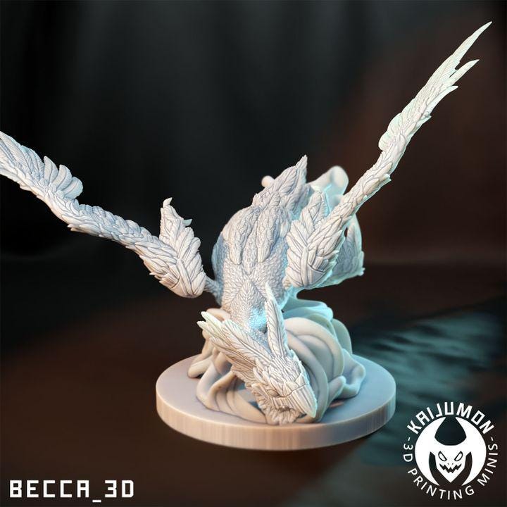 Kaijumon Latios & Latias | Resin Miniatures | Pokémon Kaiju Fusion Collectibles
