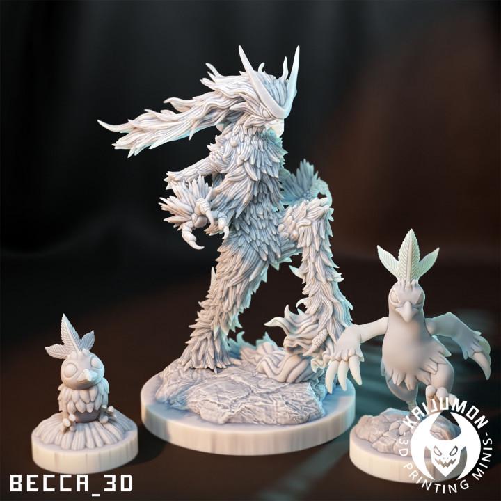 Kaijumon Torchic, Combusken, Blaziken & Mega Blaziken | Resin Miniatures | Pokémon Kaiju Fusion Collectibles