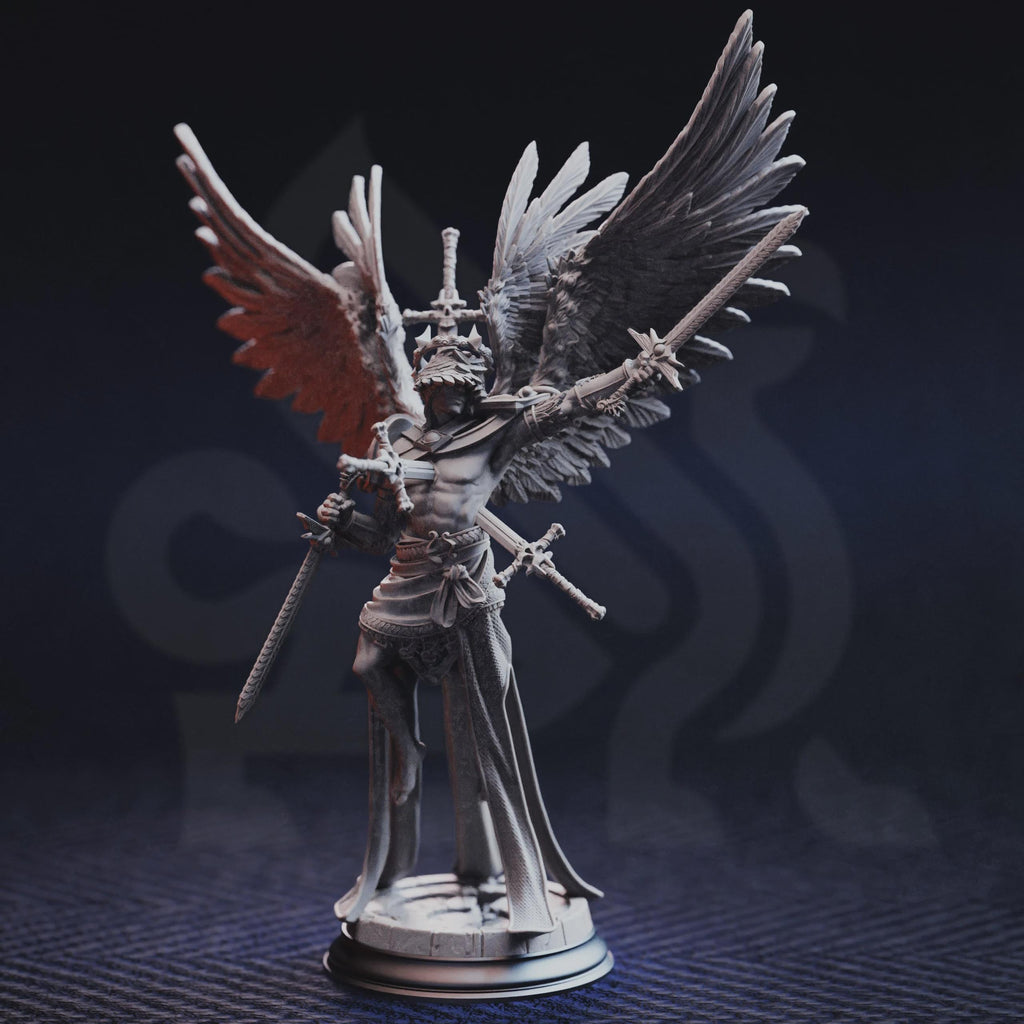 Caerian the Inevitable – Angel of Death | Fantasy D&D Miniature | Hero, Villain or NPC, Resin Model